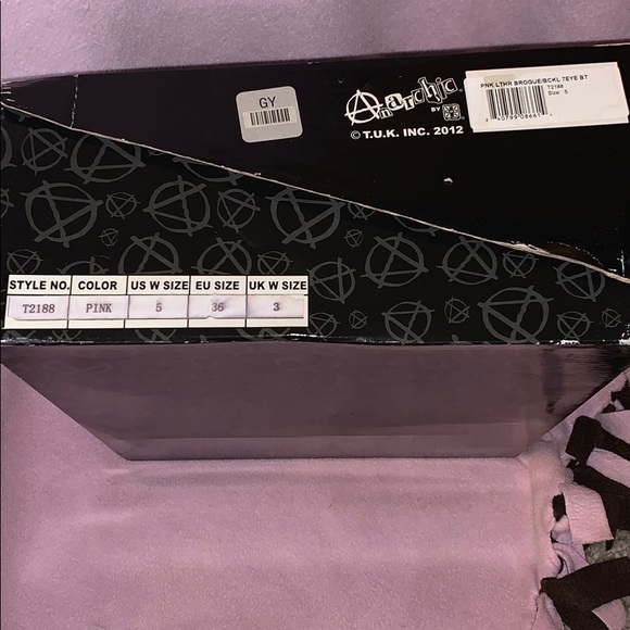 Anarchic by TUK Size 5 NEVER WORN - Picture 4 of 4